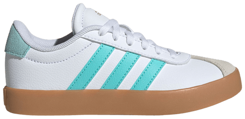 Adidas Kids' White & Blue VL Court Sneakers, JH8721