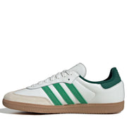 Men's Adidas Samba OG Shoes - White/Green