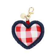 Picnic Perfect Gingham Heart Bag Charm