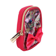 Mini Clear Bow & Jewels Confetti Backpack Bag Charm