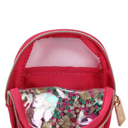 Mini Clear Bow & Jewels Confetti Backpack Bag Charm
