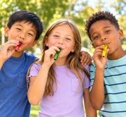 Kids Metal Kazoos – Assorted Colors – Fun Noise Makers for Parties (10 Pack) - 59¢ Each