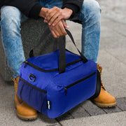 18" Wholesale Duffle Bag in 5 Assorted Colors with 2 Compartments - Bulk Case of 24
