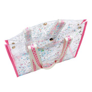 Confetti-filled Clear Vinyl Tote Bag