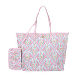 Petals & Plumes Oversized Tote Bag with Wallet