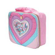 Quilted Confetti Heart Insulated Lunch Box