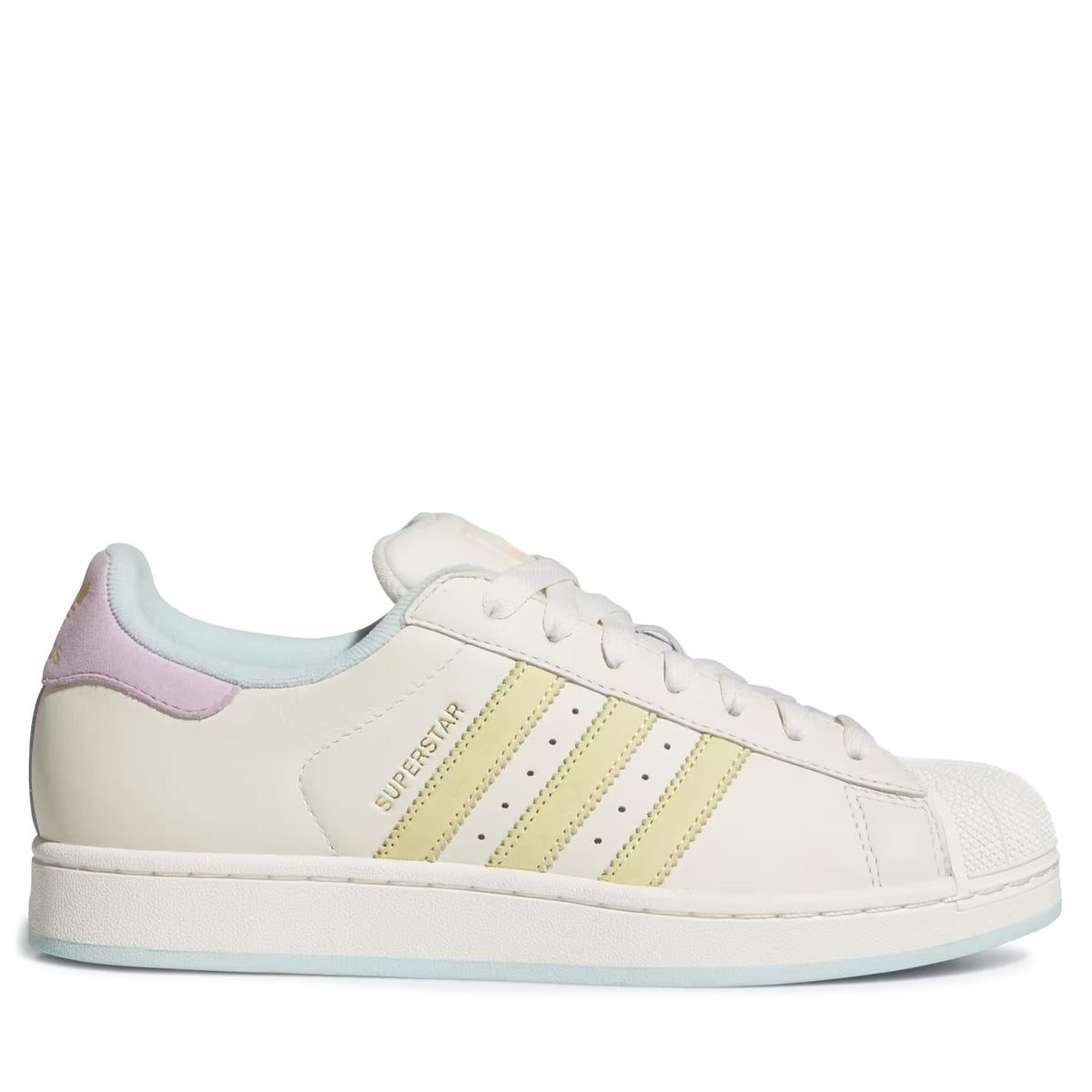 Men's Adidas Superstar II - Off White/Powder Yellow/Halo Mint