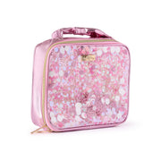 Pink Bow Confetti Insulated Lunch Box with Anti-Microbial Lining