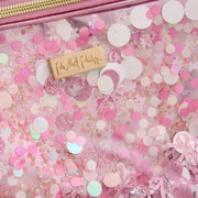 Pink Bow Confetti Insulated Lunch Box with Anti-Microbial Lining