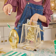 Confetti Glam Gold Clear Everything Pouch