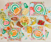 Game Day Green & White Stripe Lunch Napkins (20 Ct)