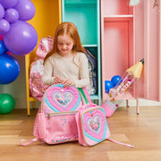 Quilted Confetti Heart Insulated Lunch Box