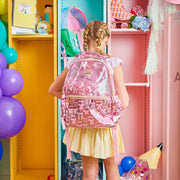 Pink Bow Confetti Clear Backpack and Lunchbox Bundle