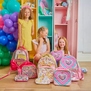Quilted Confetti Heart Insulated Lunch Box