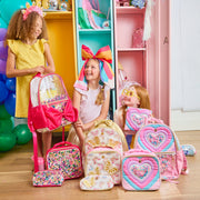 Quilted Confetti Heart Insulated Lunch Box
