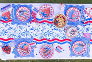 Star Spangled Spark Paper Table Runner (25 ft, cut to fit)