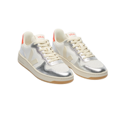 V-10 LEATHER WHITE PIERRE SILVER
