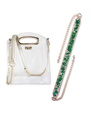 Confetti Strap and Clear Crossbody Bundle