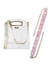 Confetti Strap and Clear Crossbody Bundle