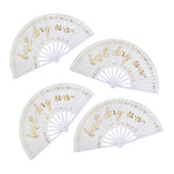 Best Day Ever Bridal Party Fans (4ct)
