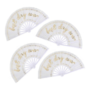 Best Day Ever Bridal Party Fans (4ct)