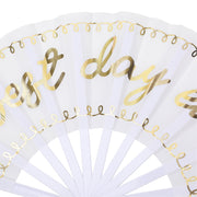 Best Day Ever Bridal Party Fans (4ct)