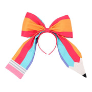 Pencil Bow Jumbo Novelty Headband