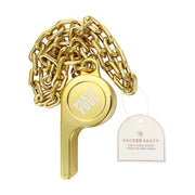 Party Foul Jumbo Gold Whistle Necklace
