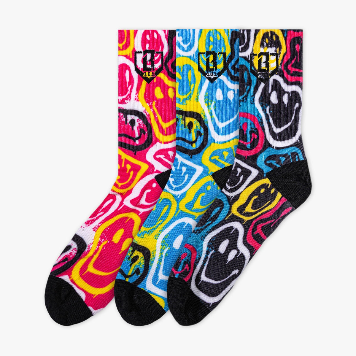 Smiley Slugger Performance Socks 3-Pack