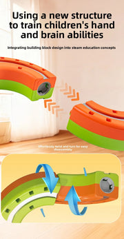 Electric Magnetic Track Train set for Kids Ages 3-8