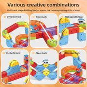 Electric Magnetic Track Train set for Kids Ages 3-8