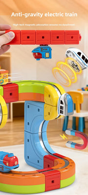 Electric Magnetic Track Train set for Kids Ages 3-8