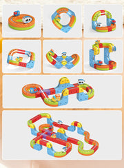 Electric Magnetic Track Train set for Kids Ages 3-8