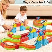 Electric Magnetic Track Train set for Kids Ages 3-8