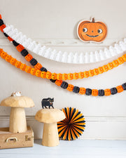 Vintage Halloween Pumpkin Bamboo Tray