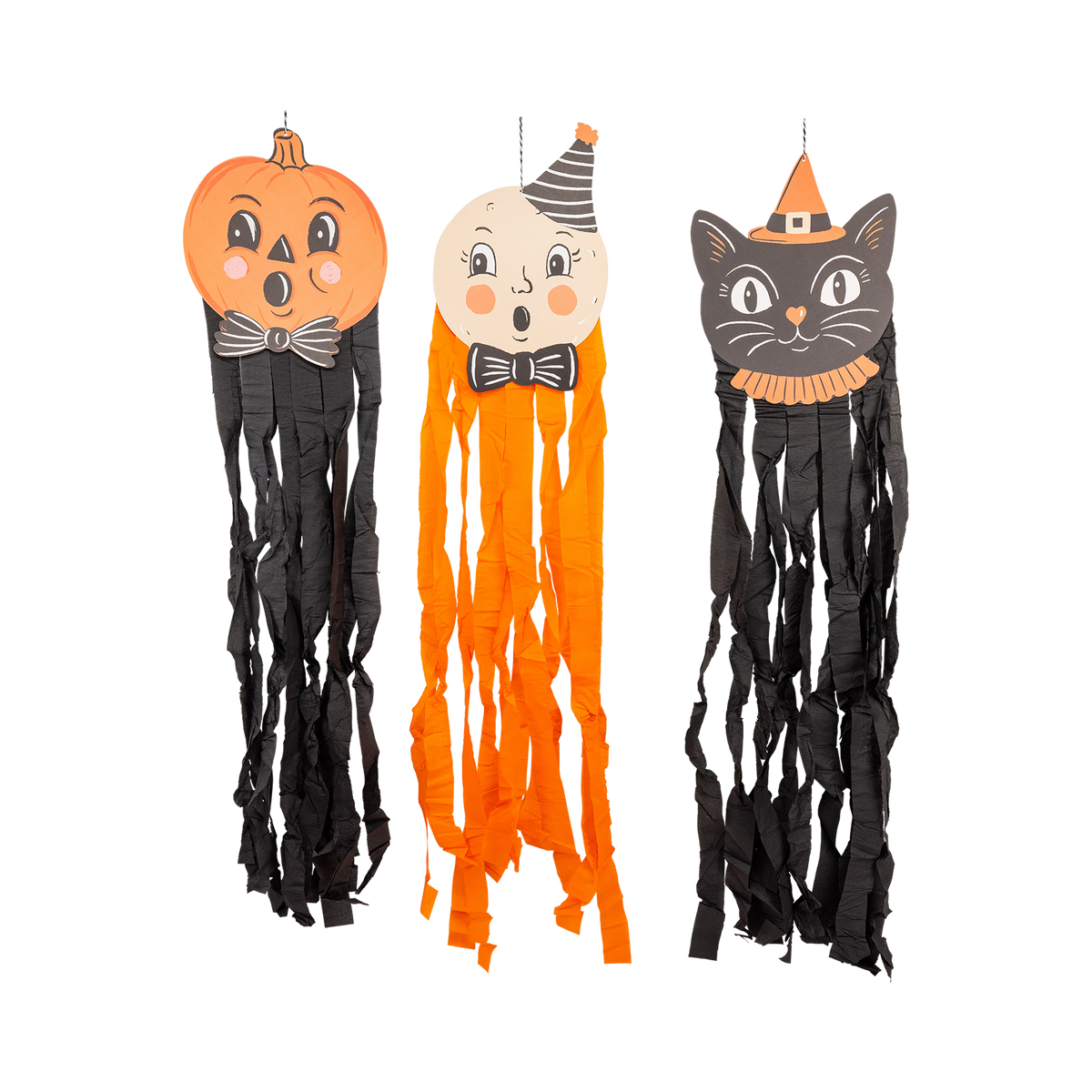 Vintage Hanging Characters with Streamers
