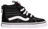 Vans Toddlers Black SK8 Hi Zip Sneakers, VN000XG5Y28