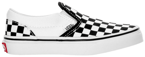 Vans Kids' Black/White Slip On Sneakers, VN000ZBU5GU