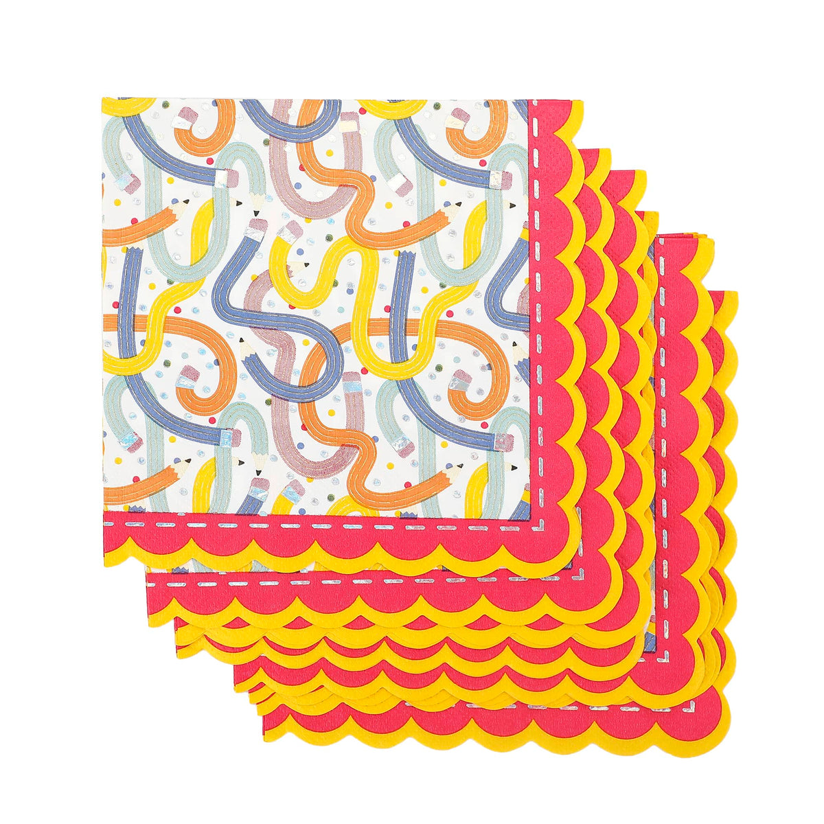 Pencil Play Luncheon Napkins (6.5" / 20 ct)
