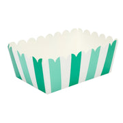 Game Day Green & White Snack Trays (10 Pack)