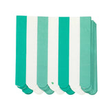 Game Day Green & White Stripe Lunch Napkins (20 Ct)