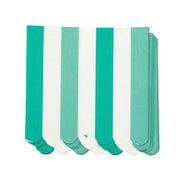 Game Day Green & White Stripe Lunch Napkins (20 Ct)