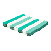 Game Day Green & White Stripe Lunch Napkins (20 Ct)