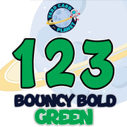 23" Bouncy Bold BB 39 pc. Numbers and Symbols Set in Solid Colors