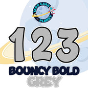 23" Bouncy Bold BB 39 pc. Numbers and Symbols Set in Solid Colors