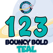 23" Bouncy Bold BB 39 pc. Numbers and Symbols Set in Solid Colors