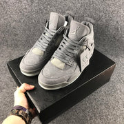 Jordan 4 KAWS Sample High-Top Sneakers in Grey