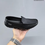 ECCO Men's Leather Slip-On Loafers in Black or Brown