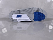 Jordan 3 Retro White and Royal Blue Basketball Sneakers