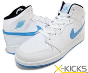 Jordan Air Jordan 1 High White and Royal Blue Sneakers